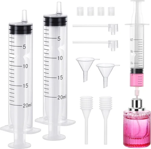 Vista 11 de Segbeauty Kit de Herramientas de Recarga de Perfume de 5ml, Juego de 8 Piezas de Herramientas de Dispensador de Perfume Transparente de Plástico