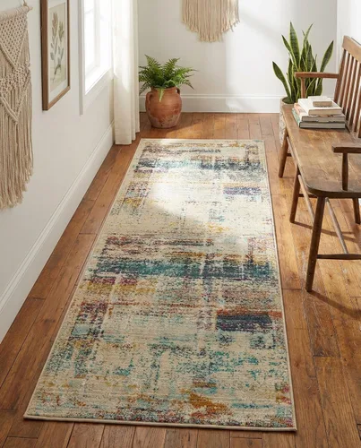 Vista 4 de Rugs - Alfombra Malibu – Alfombra de pasillo múltiple de 6 pies resistente a las manchas – Perfecta para pasillos, entradas y zonas interiores