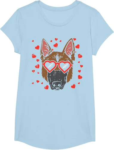 Vista 15 de Camiseta de regalo para perro con cara de pastor alemán, Negro, S