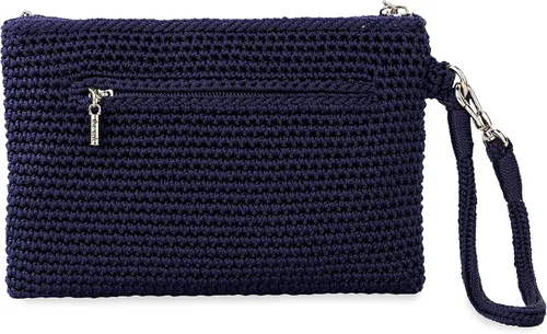 Vista 5 de The Sak Vita - Correa de muñeca en ganchillo, correa de muñeca individual y bolsillos para tarjetas