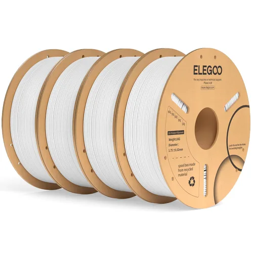 Vista 38 de ELEGOO Paquete de filamento PLA Plus negro 10KG, filamento para impresora 3D PLA+ resistente de 1.75mm precisión dimensional +/- 0.02mm, paquete