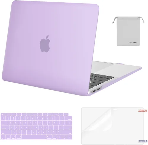 Vista 9 de MOSISO - Funda rígida y de plástico compatible con MacBook Air de 13 pulgadas versión 2022, 2021-2018, A2337 M1 A2179 A1932; con cubierta