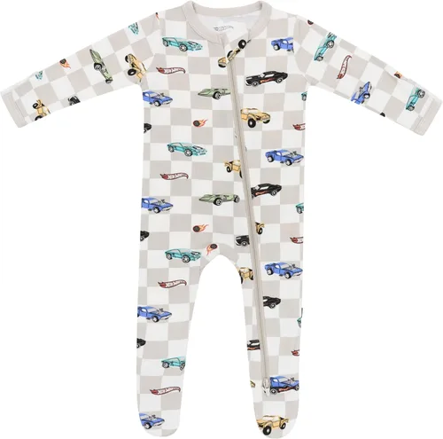 Vista 38 de Kyte Baby - Mameluco unisex con cierre de cremallera, de rayón hecho de bambú, 0-24 meses Barbie Astronauta