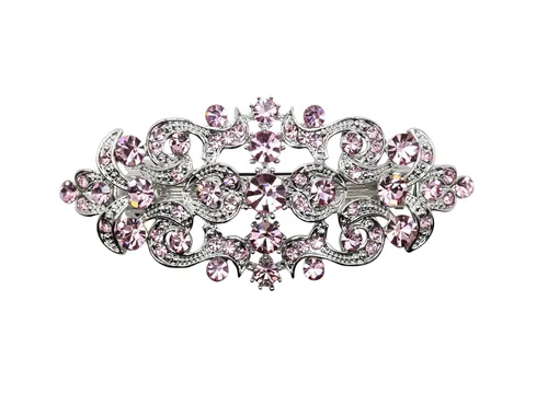 Vista 32 de Faship Precioso pasador floral de cristal AB Rhinestone