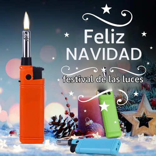 Vista 5 de Mini encendedor de velas multiusos con varita extendida, práctico recargable para cocina, chimenea, piloto, estufa de barbacoa, paquete de 5