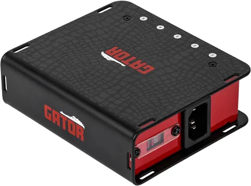 Vista 8 de Gator Estuche para Pedal de Efectos de Guitarra con Alimentación de 5 Salidas Aisladas: 5 x 9V CC @ 120mA Corriente de Salida Máxima: 600mA
