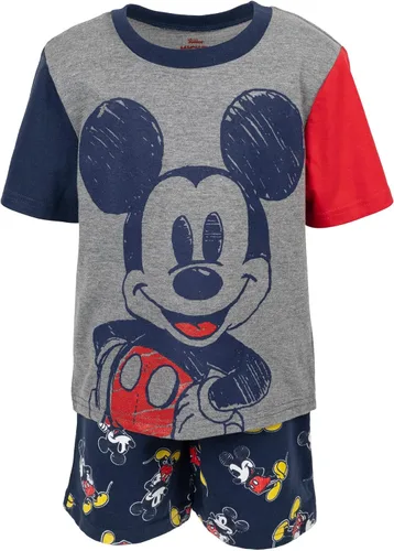 Vista 3 de Disney Mickey Mouse Lion King Pixar Cars Pixar Toy Story - Conjunto de camiseta y pantalones cortos de felpa francesa para niños pequeños y grandes