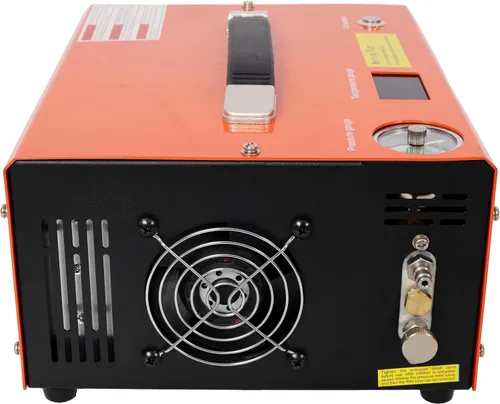 Vista 3 de Compresor de aire PCP, compresor de pistola de aire PCP portátil de 4500PSI con convertidor integrado, parada automática DC12V/AC120V Bomba