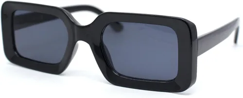 Vista 2 de SA106 Gafas de sol de plástico de moda mínima rectangular estrecha para mujer