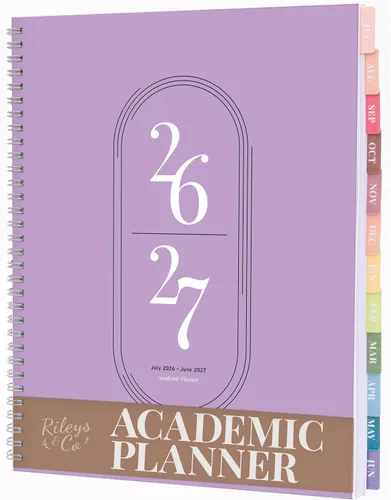 Vista 17 de Rileys - Agenda académica 2026-2027, agenda diaria, semanal y mensual, julio de 2026 a junio de 2027, páginas de notas para estudiantes
