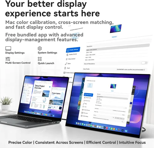 Vista 5 de M2 Air 16" Mini LED 2.5K 240hz pantalla táctil Monitor portátil con un lápiz óptico