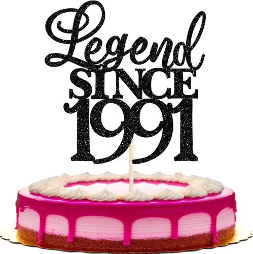 Vista 26 de Rsstarxi 1 paquete de decoración de pastel con purpurina de leyenda desde 2012 para decoración de tarta de cumpleaños 13 años para decoración