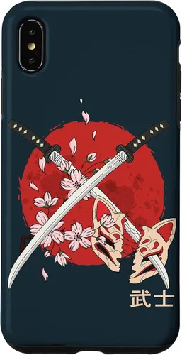 Vista 7 de Carcasa para iPhone 12 mini con espada de Samurai Katana japonesa, diseño de flor de cerezo