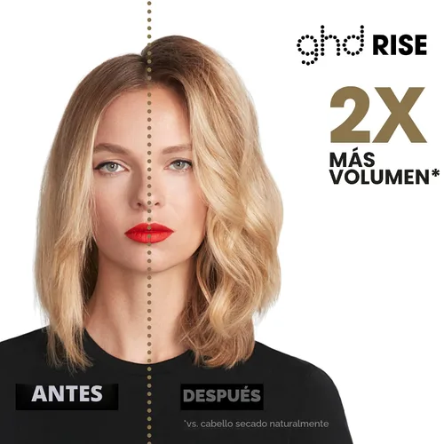 Vista 4 de ghd Rise Cepillo Caliente Voluminizador - Cepillo caliente profesional de 1.25” para cabello seco con elevación máxima de la raíz, 2x volumen