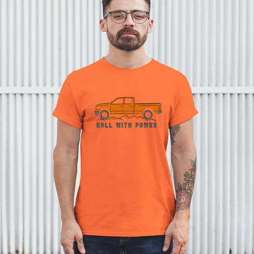 Vista 13 de Tee Hunt Camisetas gráficas y camisetas sin mangas para hombre Roll with Power Pickup Truck