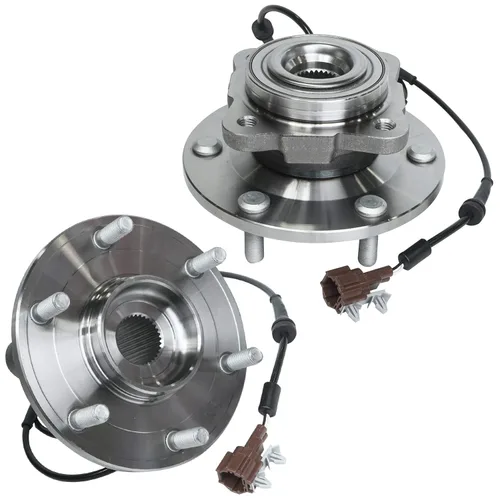 Vista 90 de Detroit Axle - Par de cojinetes de rueda delantera/trasera para Ford Edge 11-14, 09-19 Flex, 13-19 Police Interceptor Sedan, 14-18 Police Sedan