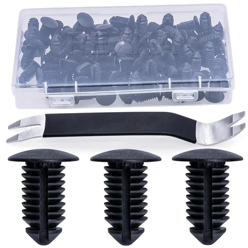 Vista 7 de Rexka 10 piezas de retenedores para panel de moldura con clip de pinza compatible con Ford N807721-S Chrysler 6504043 Explorer