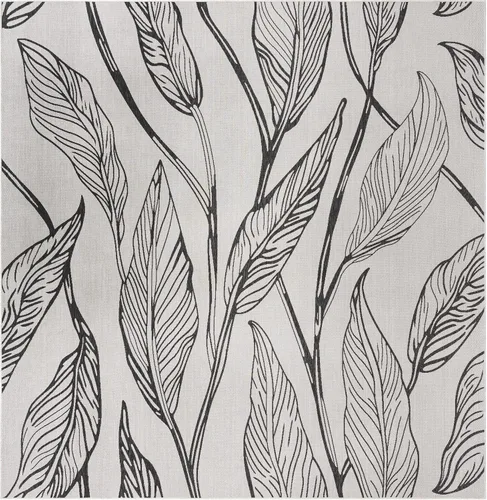 Vista 35 de Unique Loom Outdoor Botanical Collection Alfombra de área - Hoja (1.6 m x 2.4 m Rectangular, Carbón Marfil)