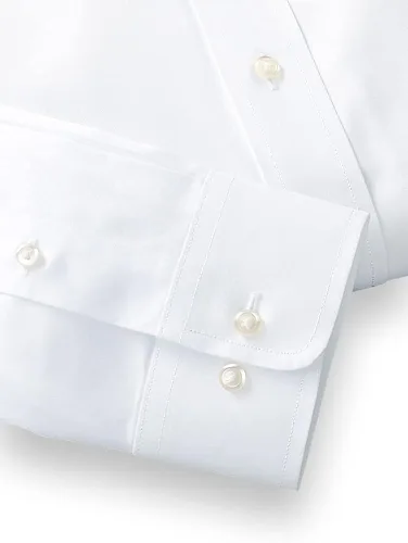 Vista 4 de Paul Fredrick Camisa de vestir de algodón de 2 capas sin planchar para hombre