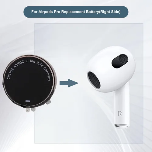 Vista 4 de Nueva batería de repuesto compatible con la batería de repuesto Airpods Pro (lado derecho)