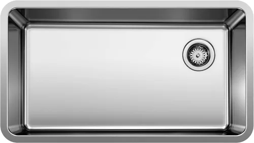 Vista 10 de BLANCO, Fregadero de cocina de acero inoxidable 442768 FORMERA 50/50 con doble tazón, 33 x 18 pulgadas