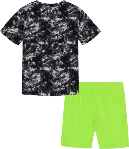 Vista 184 de Under Armour baby-girls Ua Terrazzo Leopard Heart SetShort Set