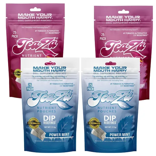 Vista 10 de Teaza Bangin' - Bolsas energéticas de hierbas alternativas al tabaco sin nicotina, bolsas de inmersión saludables para tabaco, sabor prémium a