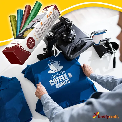 Vista 58 de Firefly Craft - Lámina de vinilo 3D de transferencia de calor, vinilo HTV grueso de 3 dimensiones, para planchar para usar con Cricut y Silhouette
