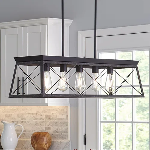 Vista 2 de Progress Lighting P400048-141 - Candelabros de madera de briar Negro (textured black)