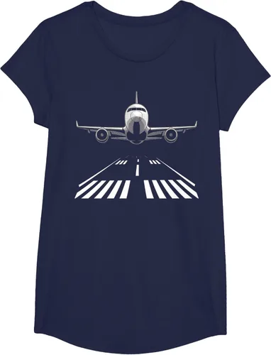 Vista 28 de Airplane Take Off Runway Pilot Jet T-Shirt Negro