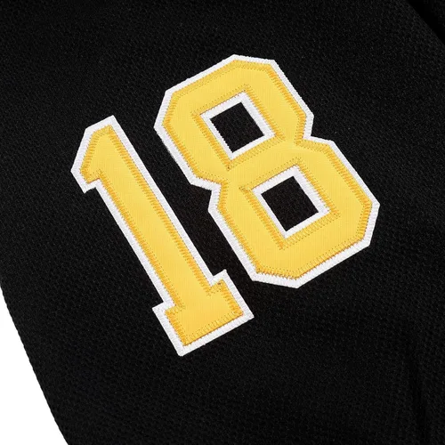 Vista 5 de Boston Happy Gilmore #18 Adam Sandler 1996 - Camiseta de hockey sobre hielo con letras y números cosidos S-XXXL