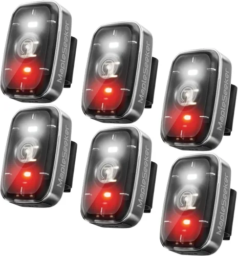 Vista 8 de Luz LED de seguridad, luces estroboscópicas con clip para corredores, luz trasera de bicicleta con 5 modos de iluminación, accesorios de alta