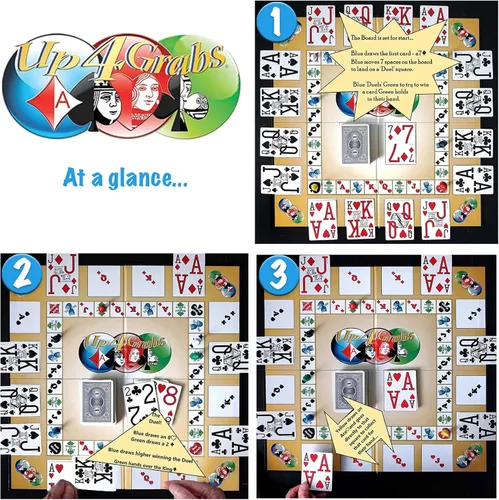 Vista 4 de Up 4 Grabs - El juego de mesa de cartas salvaje, lleno de giros y vueltas, diversión nocturna clásica de juegos familiares y adultos