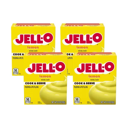 Vista 23 de Jell-O Postre de gelatina sin azúcar, plátano fresa (paquete de 4)