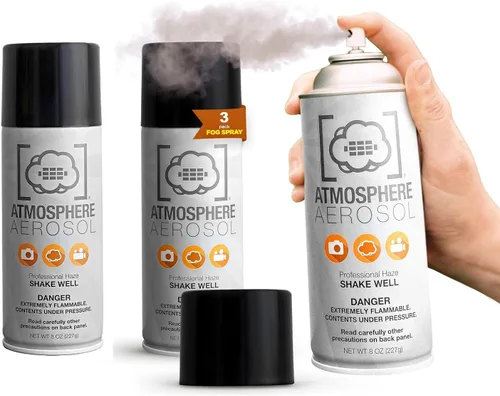 Vista 10 de Atmosphere Aerosol - Paquete de 2 aerosoles de niebla/niebla para fotografía, alternativa segura y portátil a máquina de niebla pequeña – Creador