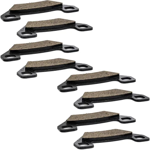 Vista 9 de NICHE Juego de pastillas de freno delanteras y traseras de acero aleado para Arctic Cat 1436-420 1436-811 Polaris 2204137 Orgánico