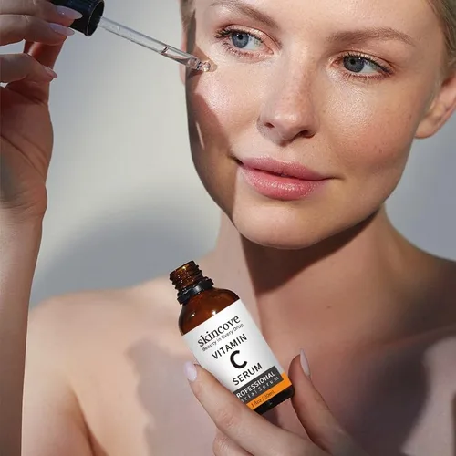 Vista 6 de Skincove - Suero facial antienvejecimiento con vitamina C, ácido hialurónico, suero iluminador de vitamina E, tono uniforme de la piel, mejora