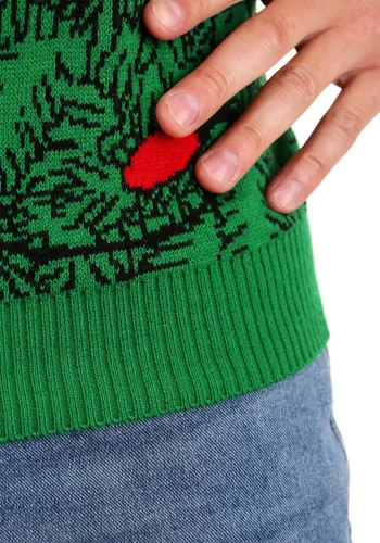 Vista 7 de Suéter feo para adulto de ardilla 3D en el árbol de Navidad Multicolor