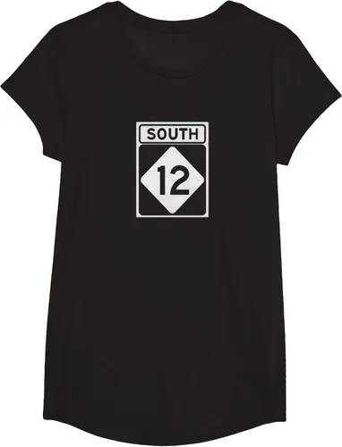 Vista 3 de Highway 12 South NC Outer Banks North Carolina Hwy - Camiseta, Negro, S