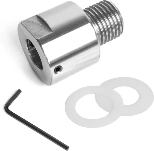 Vista 8 de Adaptador de rosca macho de 1-1/4 "x 8TPI a 1" x 8TPI Macho, para torno de madera con rosca de husillo de 1-1/4 "x8TPI, adaptador de husillo