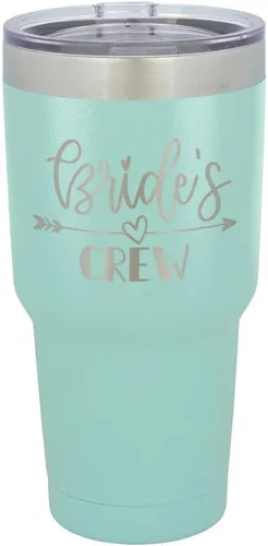 Vista 14 de Vaso grabado para novias de acero con revestimiento de polvo y láser, taza de viaje, sin BPA, para mantener tu bebida fría o caliente, idea