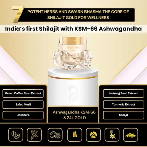 Vista 4 de Resina Shilajit del Himalaya, 0.88 oz, infundida con Ashwagandha KSM-66 y oro de 24 quilates (Swarna Bhasma), Shilajeet aprobado por Ayush, fuerza