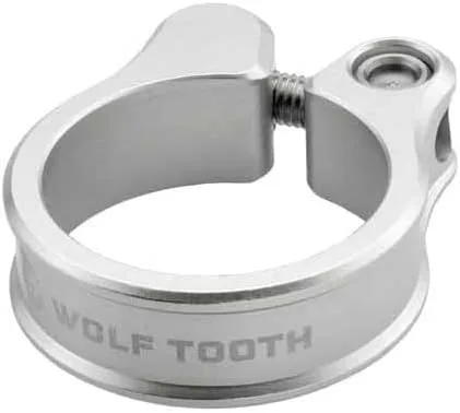 Vista 17 de Wolf Tooth Abrazadera de tija de sillín de aluminio 6061 mecanizado de precisión con perno autoalineable, agarre antideslizante ligero y seguro