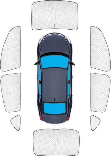 Vista 112 de KMF 6 piezas de parasoles gruesos para Mazda 3 Hatchback (No Sedán) 2014-2018 Accesorios, parasoles completos para parabrisas y ventanas de coche