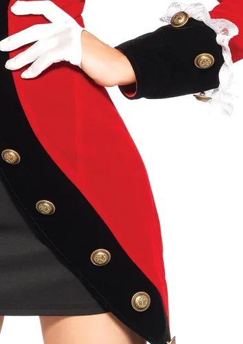 Vista 3 de Leg Avenue Women's Rebel Red Coat