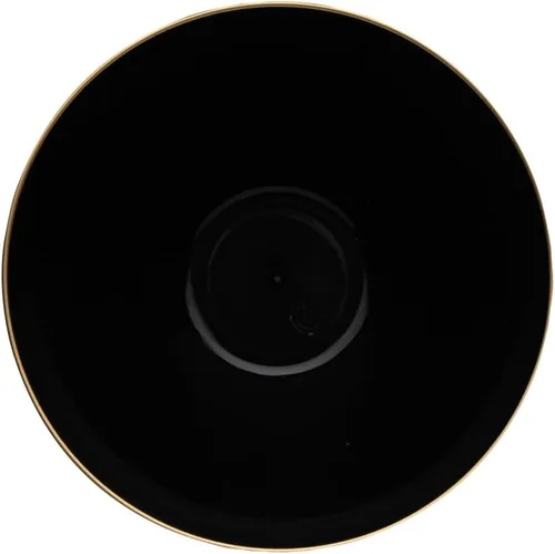 Vista 15 de Restaurantware -Moderna - Cuencos de plástico de 6 onzas, 20 cuencos de ensalada desechables duraderos - Con borde dorado, resistente, cuenco