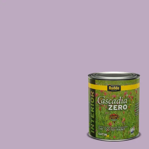 Vista 150 de Rodda Paint CASCADIA ZERO - Pintura plana e imprimación para interiores en uno, cuarto de galón, rosa Mullen