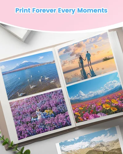 Vista 4 de KP-108IN - Juego de tinta y papel de color compatible con Canon Selphy CP1500 CP1300 Replacement for KP-108IN 3 Color Ink Cassette and 108 Sheets