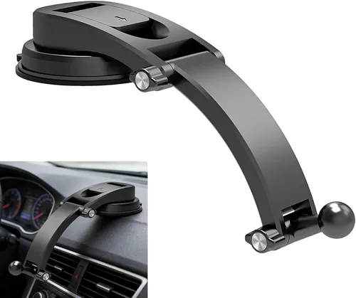 Vista 9 de Soporte para teléfono de automóvil, ABS antideslizante y antigolpes, soporte de teléfono para tablero de instrumentos, soporte de celular ajustable