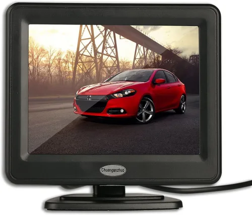 Vista 2 de Solo monitor de cámara de respaldo - Pantalla de cámara de respaldo de imagen HD de 3.5 pulgadas para autos, camiones, SUVs, camionetas, casas